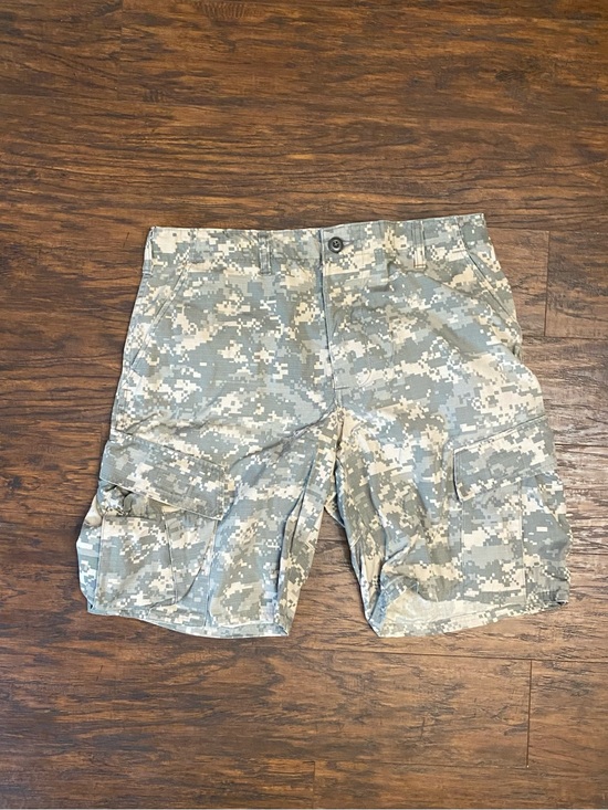 Source Unknown Other - Source Unknown Men's Digital Camo Cargo Shorts - Tan, Gray